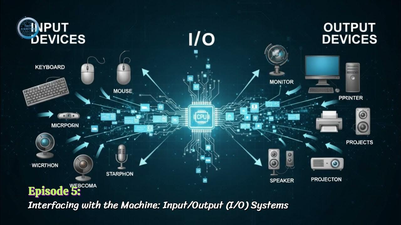 TechAIandBeyond's tweet card. Episode 5: Input and Output (i/o) Systems | #ComputerHardware #PC...