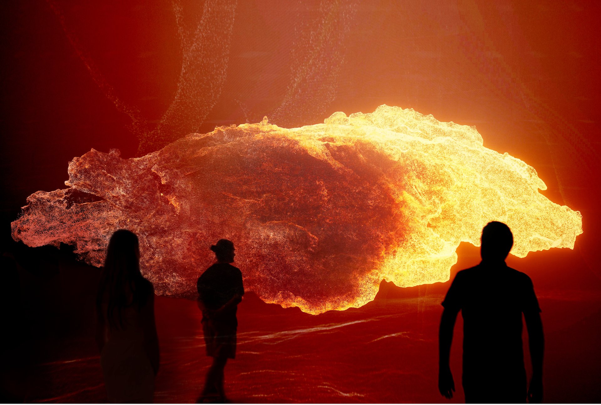 MCFunimelb's tweet card. Multimedia artwork provides unique insights into bushfires