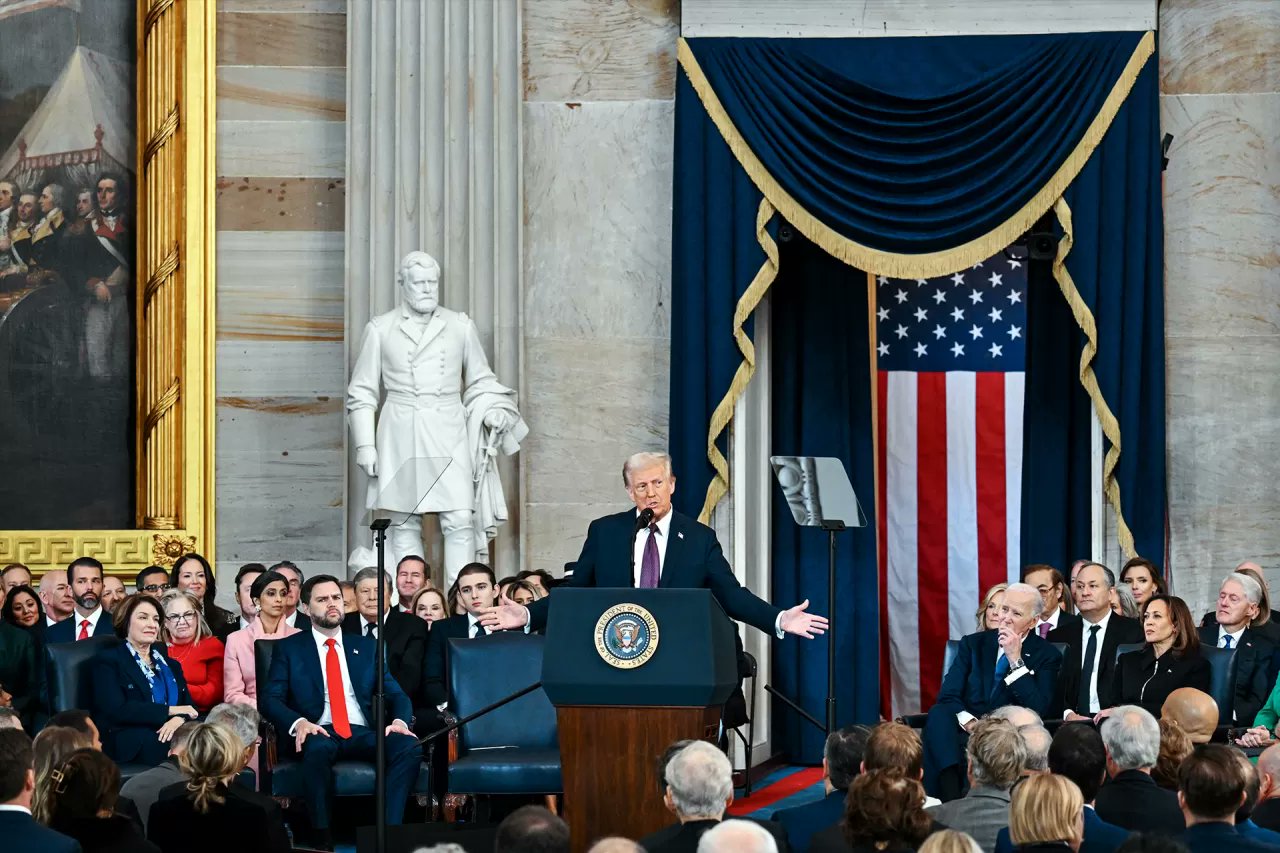 MCFunimelb's tweet card. President Trump appears to be aiming for a more insular America. University of Melbourne experts explore how a lack of US participation could affect global efforts to combat health crises and climate...