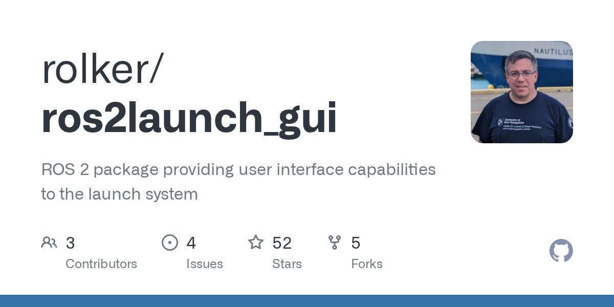 robotisamerica's tweet card. ROS 2 package providing user interface capabilities to the launch system - rolker/ros2launch_gui