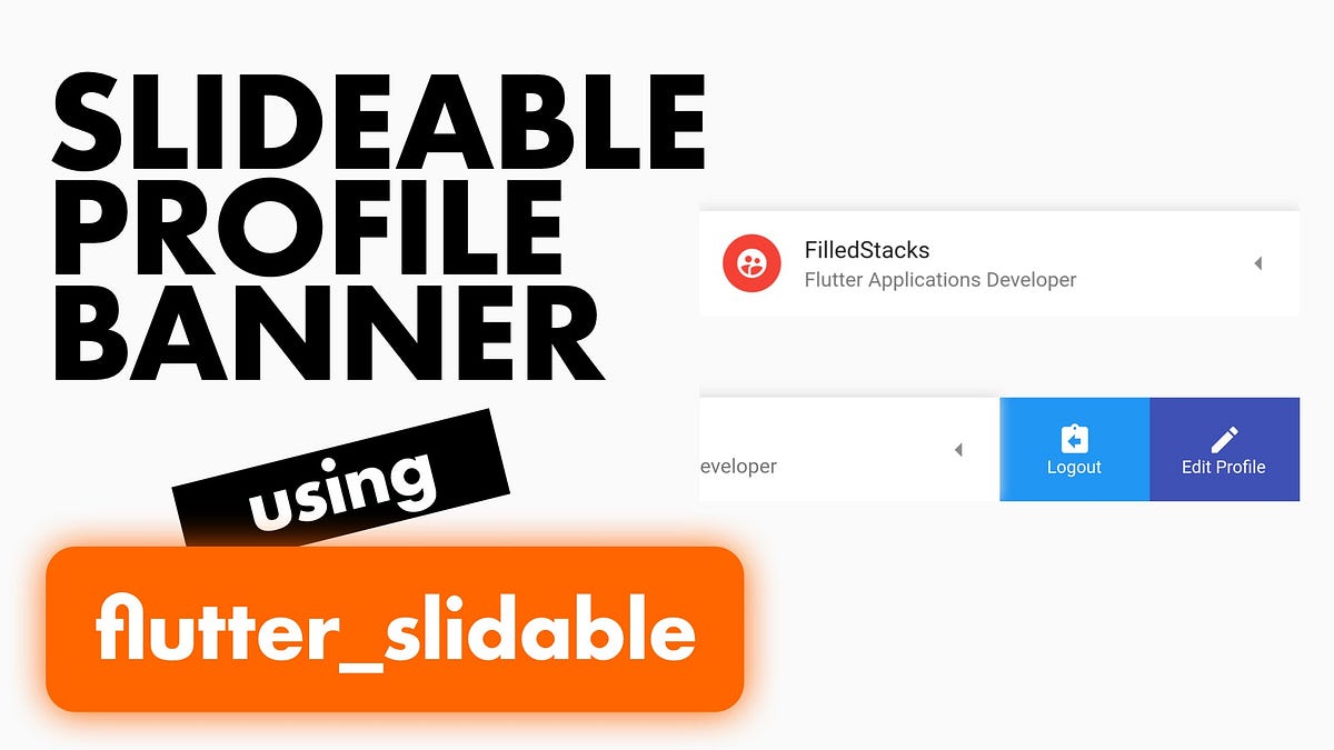 NzFlutter's tweet card. In this tutorial we will build a user profile banner that you can slide for more user options.