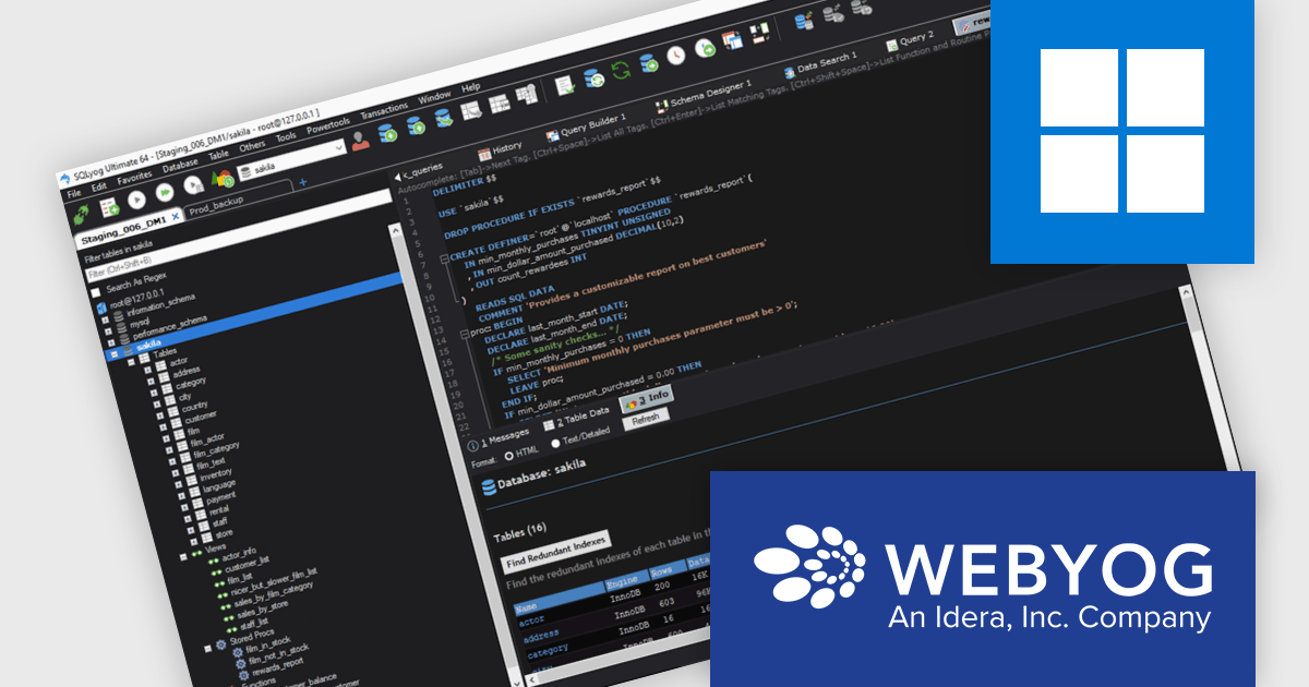 ComponentSource's tweet card. SQLyog Ultimate 13.3.1 adds a developer-friendly dark theme, improving comfort during intensive MySQL management and long scripting sessions.