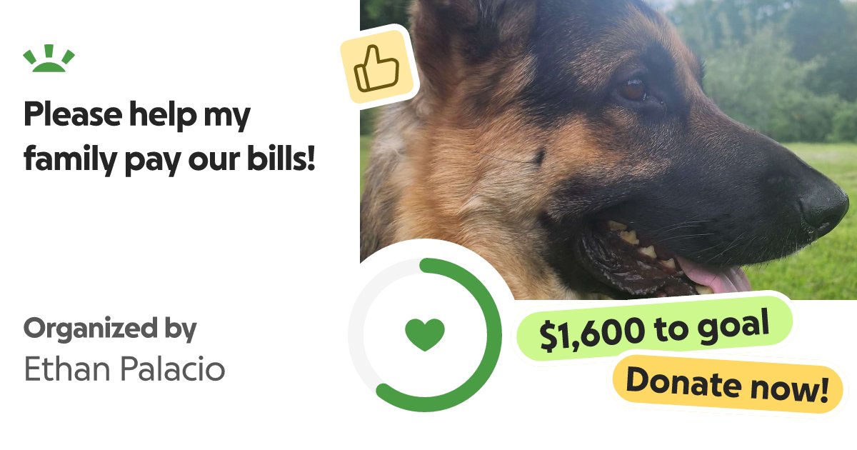 HowdyPeepos's tweet card. Howdy peeps. Lately money has been very tight for me and my family. Bills are stac… Ethan Palacio needs your support for Please help my family pay our bills!