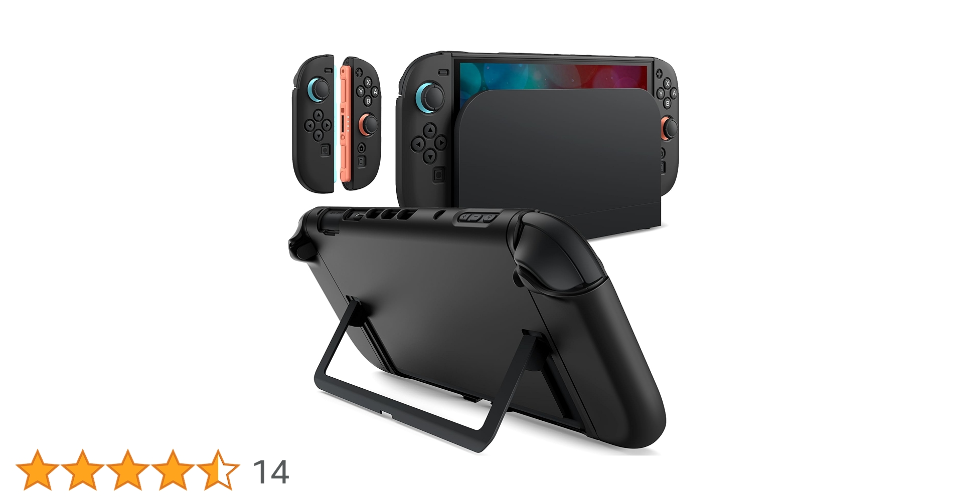 syokai_code's tweet card. JETech Nintendo Switch 2 (2025) 7.9インチ用 スリムドッカブルケース ソフトTPU グリップカバー Joy-Con用 着脱式 マット 持ち運び保護 PCバックシェル 傷防止
