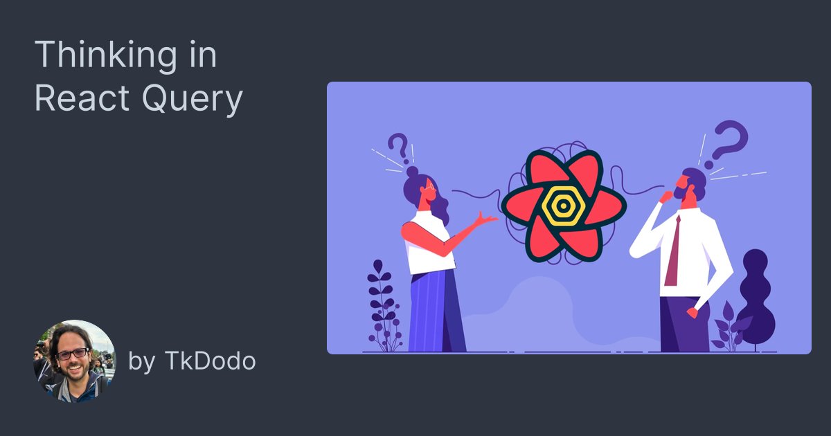 react_geek's tweet card. In this talk, we will learn how a different mindset can help us understand React Query and work with it efficiently.