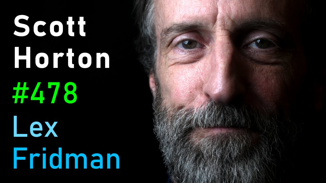 lexfridman's tweet card. Scott Horton: The Case Against War and the Military Industrial...