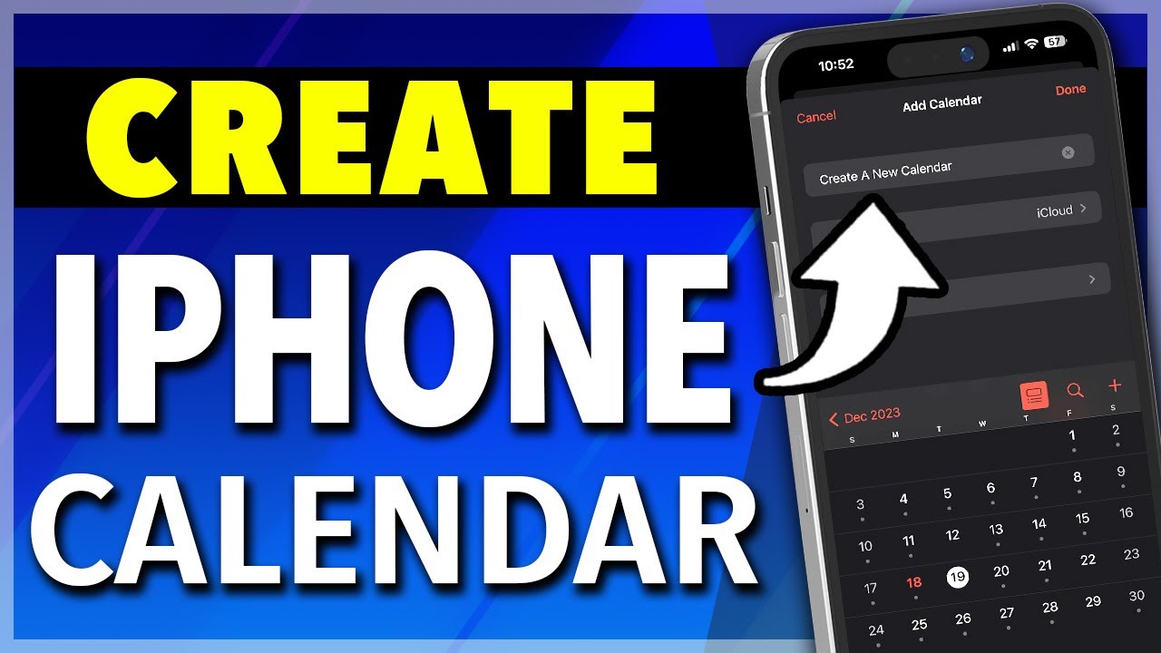 QuickTechVideos's tweet card. How To Create a Calendar on iPhone