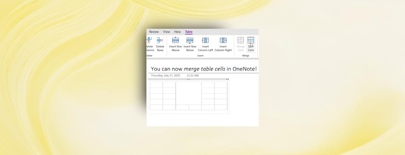 Msft365Insider's tweet card. The ability to merge table cells is a highly requested feature from our passionate community, and is now rolling out to Microsoft OneNote on Windows and...