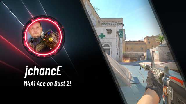 jchancEcsgo's tweet card. M4A1 Ace on Dust 2!