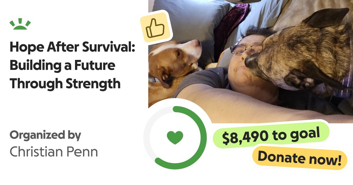 lordsykeya's tweet card. My name is Christian Penn, and at 51 years old, I can proudly s… Christian Penn needs your support for Hope After Survival: Building a Future Through Strength