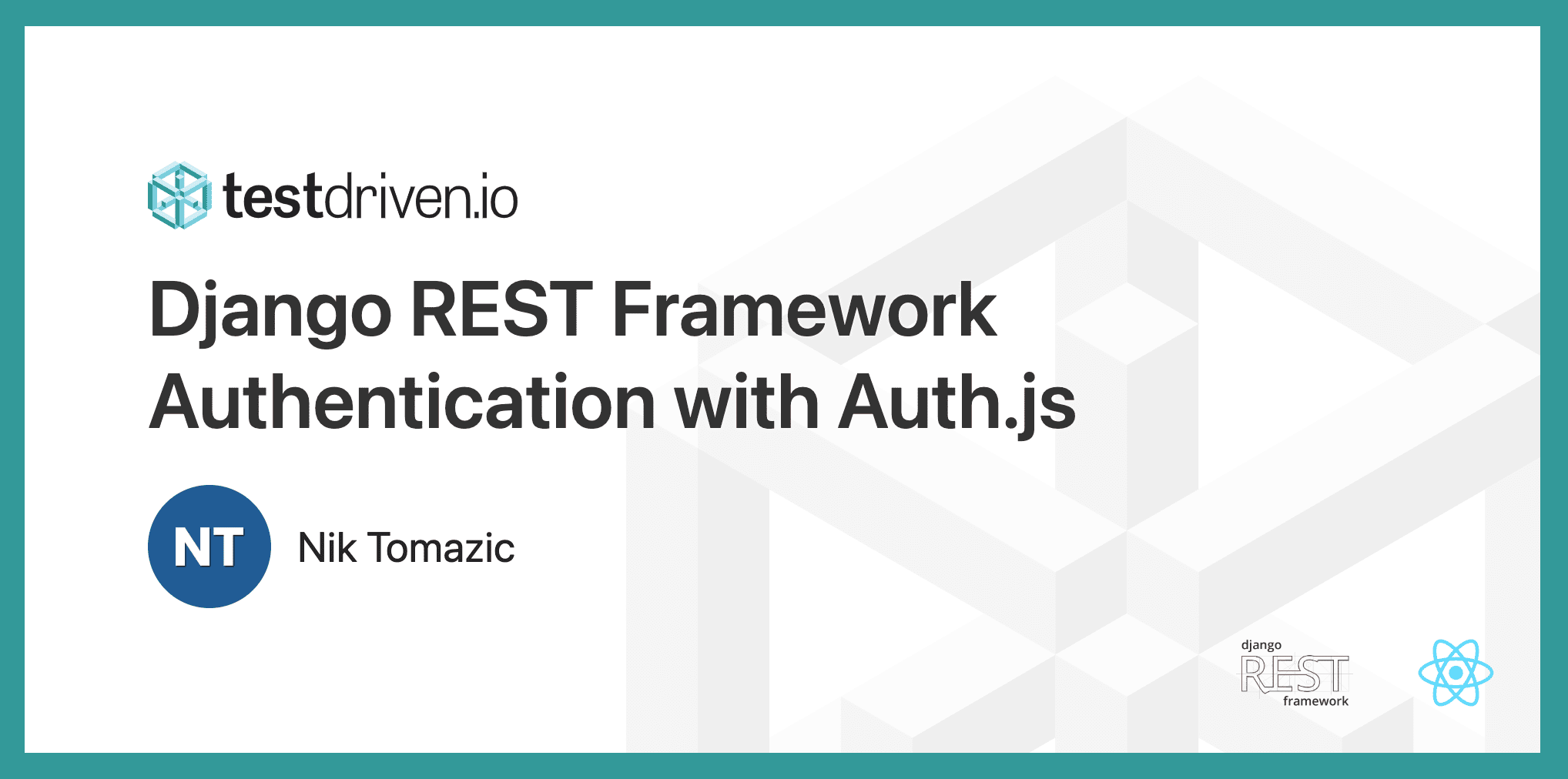 funcodingacadmy's tweet card. Django REST Framework Authentication with Auth.js