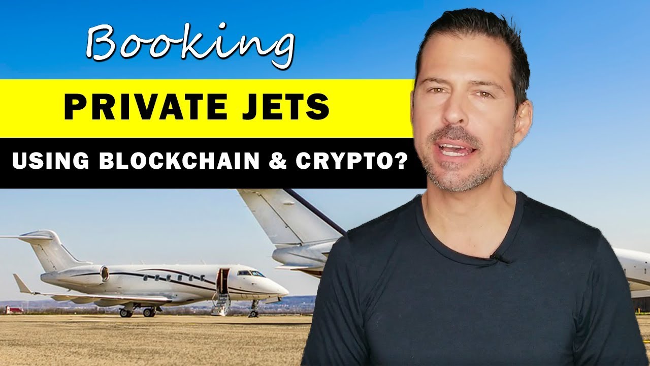Techtraining4u's tweet card. Booking private jets unsing blockchain and crypto? - George Levy