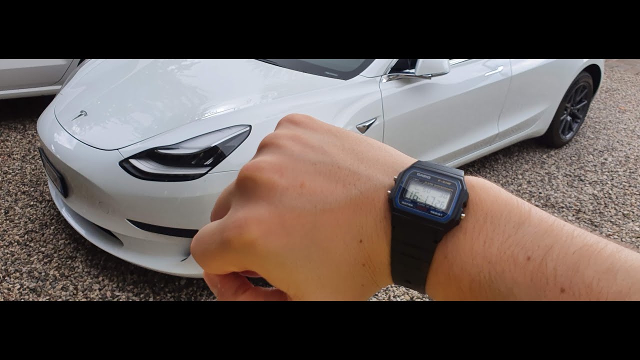 hackaday's tweet card. Tesla Key Watch demo