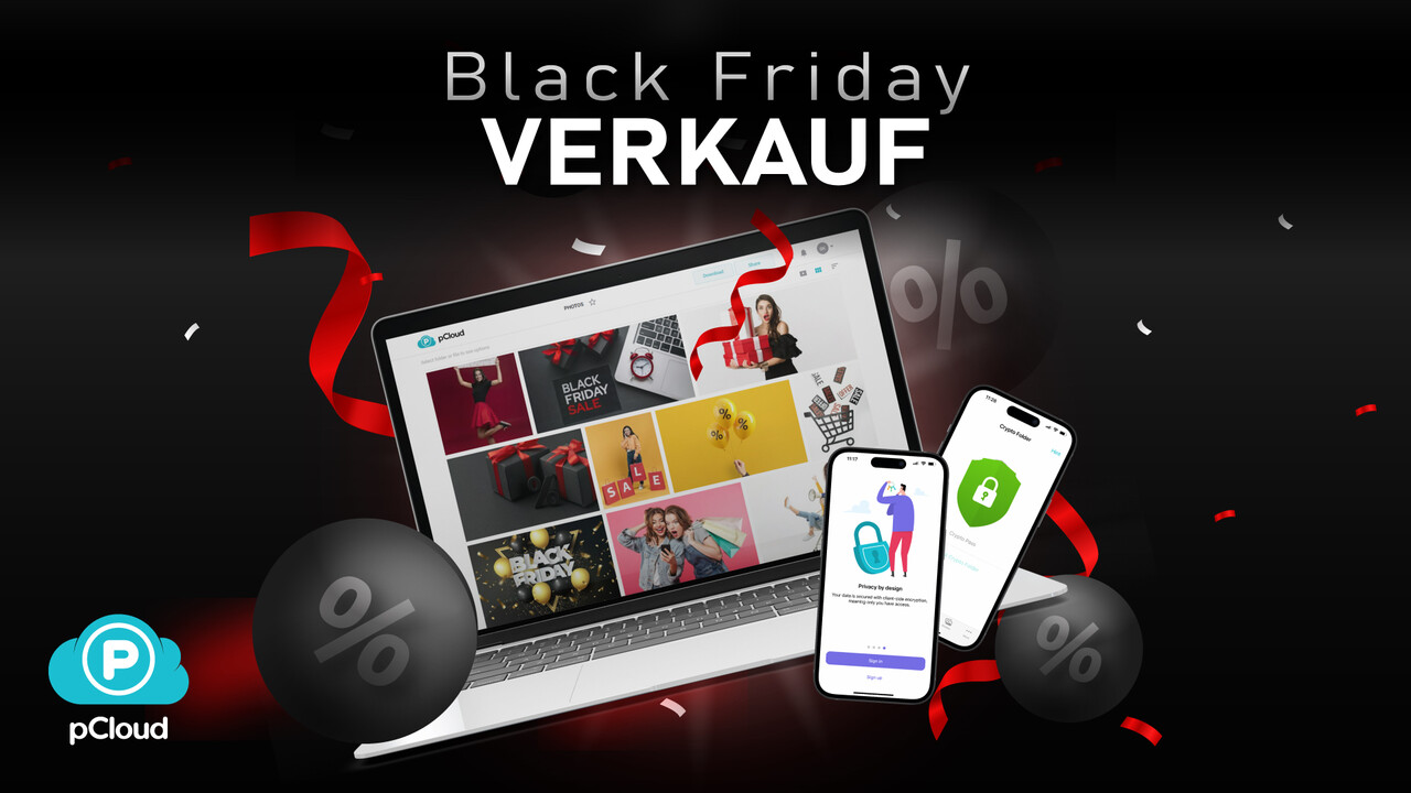 ComputerBase_T's tweet card. 5 TB Lifetime-Cloudspeicher gibt es von pCloud zum Black Friday exklusiv im Bundle mit pCloud Encryption Lifetime & pCloud Pass Lifetime.
