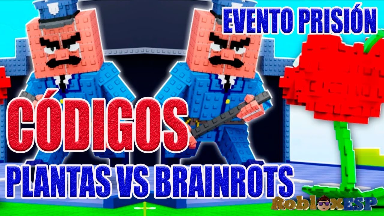 SoyRobloxESP's tweet card. PRISIÓN 👮 CODIGOS DE PLANTAS VS BRAINROTS EN ROBLOX 🦈 CÓDIGOS DE...