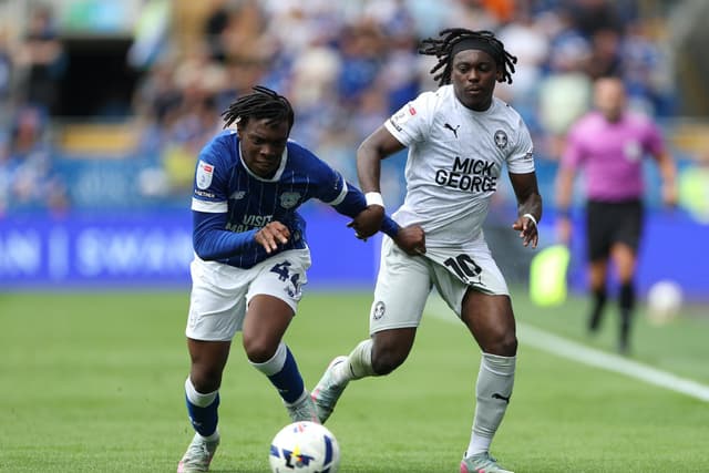 PTAlanSwann's tweet card. Peterborough United will play League One rivals Cardiff City at home in the first round of the FA Cup.