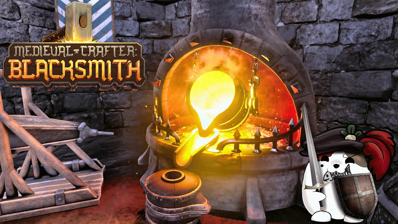 NemaLass's tweet card. Medieval Crafter: Blacksmith First Look! | New Fantasy Blacksmith Sim!