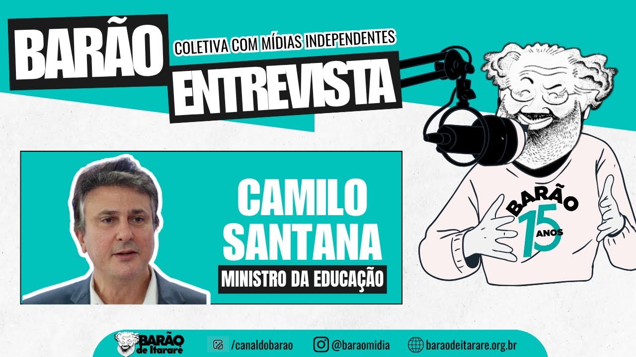 cbaraodeitarare's tweet card. #AOVIVO | BARÃO ENTREVISTA CAMILO SANTANA