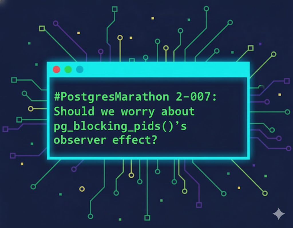 AlejosAngel's tweet card. Many years ago, when developing complex automated procedures for a large company, I realized that my automation needs monitoring components. Including understanding heavyweight lock contention – for...