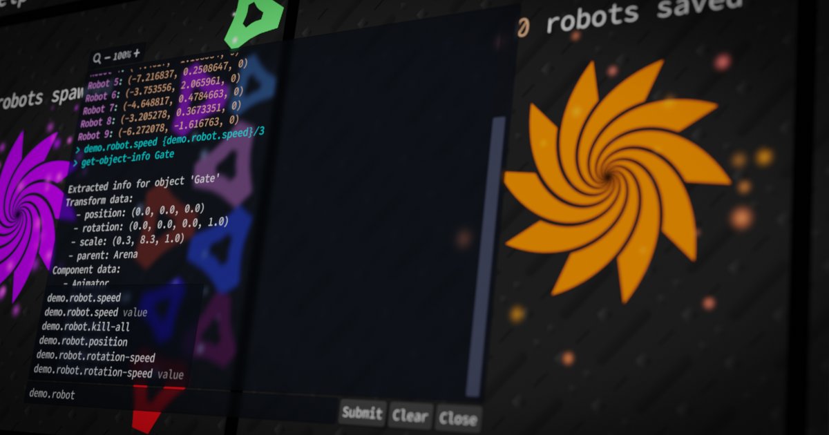 gamedevwishlist's tweet card. Use the Quantum Console (2021) from QFSW on your next project. Find this utility tool & more on the Unity Asset Store.