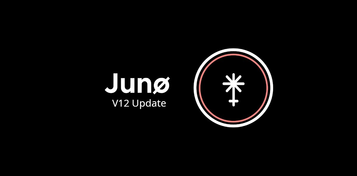 JunoNetwork's tweet card. Juno Network is upgrading to V12, bringing exciting new features in its largest update since inception! — Read on to learn more about all…