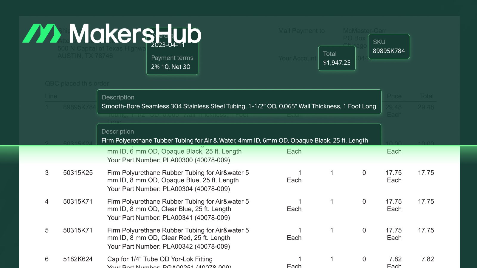 MakersHub_AP's tweet card. Streamline your AP processes with MakersHub's precise data capture, fully integrated with QuickBooks for enhanced business operations.