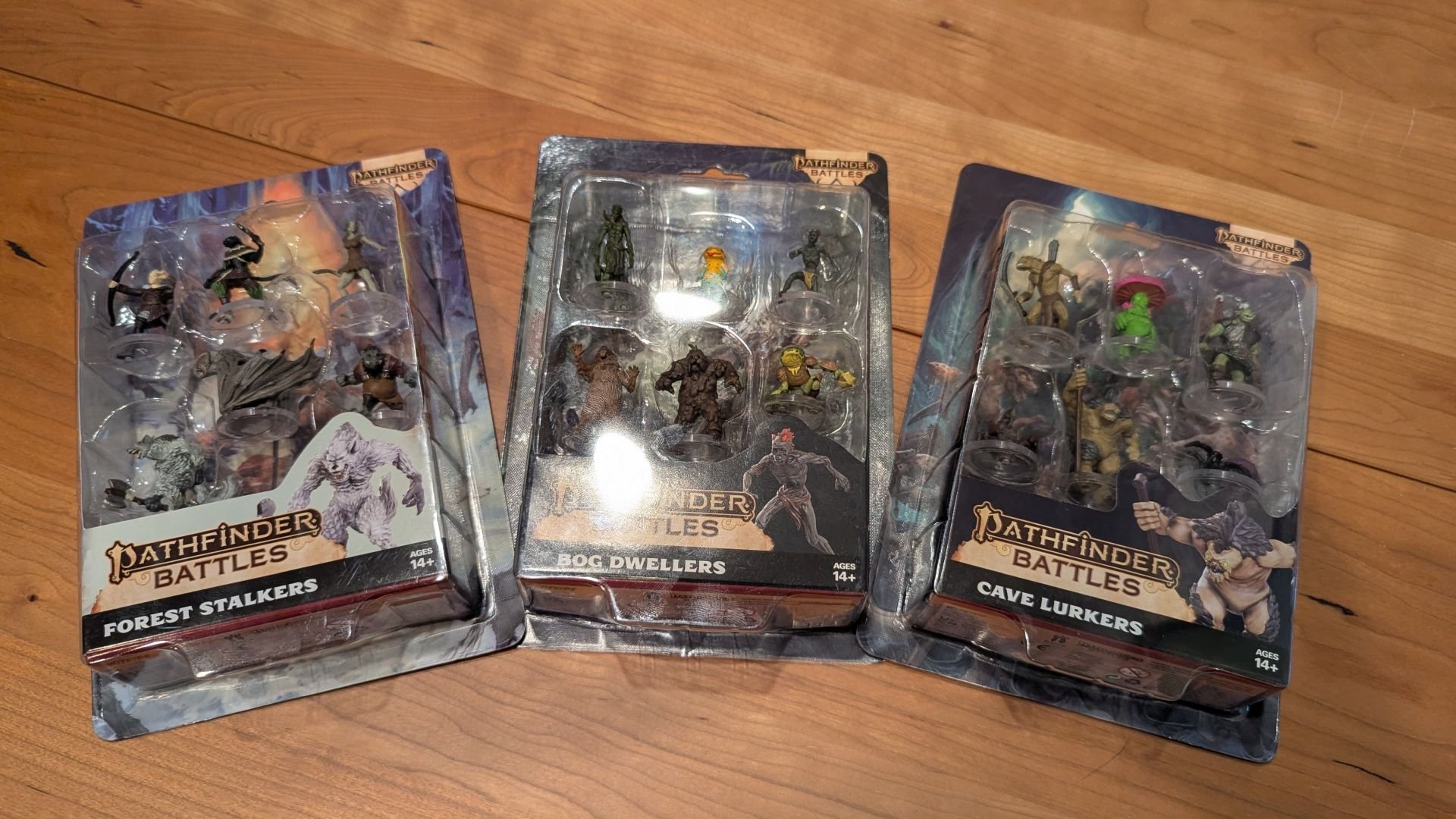 TechRaptor's tweet card. Looking to have some variation in your Pathfinder battles Wizkids has released new themed sets for Bog Dwellers, Cave Lurkers, and Forest Stalkers.