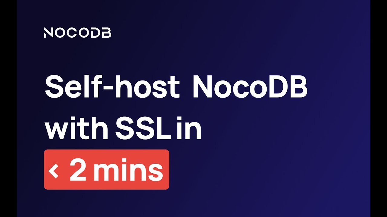 nocodb's tweet card. Auto-Upstall: Self-host NocoDB within just 2 Minutes!