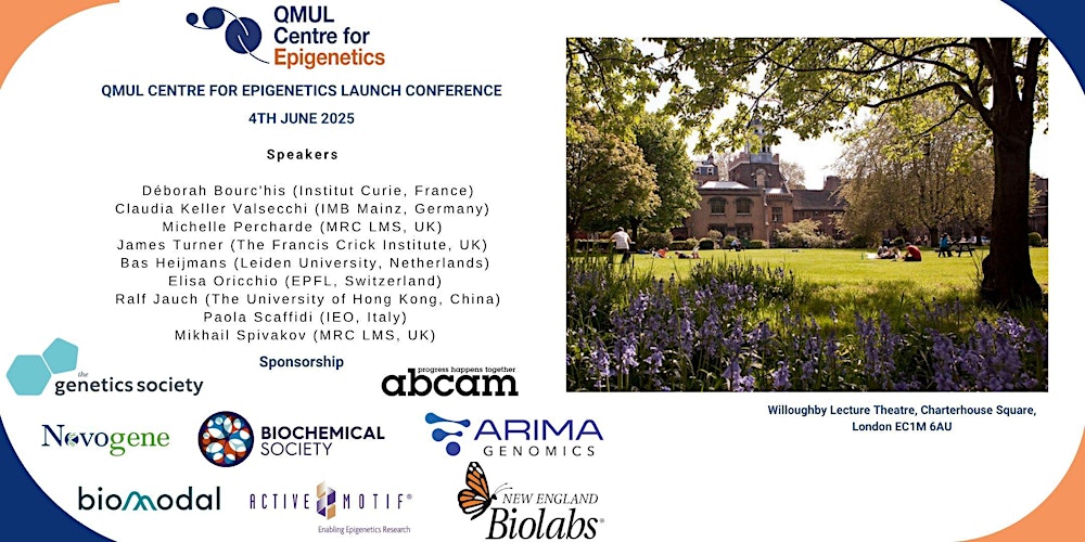 QMULepigenetics's tweet card. Join us in celebrating becoming an official Centre for Epigenetics at QMUL!