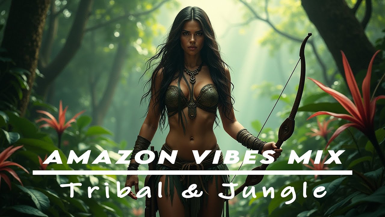 Digim_official's tweet card. Amazon Vibes – Mystical Jungle & Tribal Chill 🌿| (1 Hour Mix)