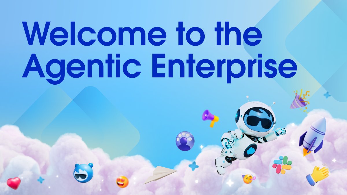 salesforce's tweet card. At Dreamforce 2025, Salesforce reveals how two decades of connecting customers, data, and trust have led to the next leap in business — the rise of the