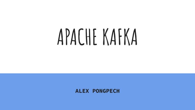 srihari_java's tweet card. Apache Kafka