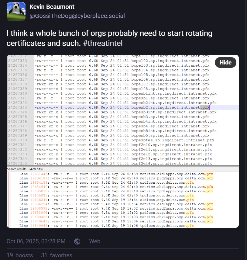 rootsecdev's tweet card. I look inside the breach of Red Hat.