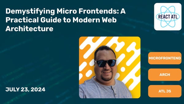 ReactATL's tweet card. Hey Everyone! We're partnering with AtlantaJS, Modern Web ATL, and Vue.js Atlanta to host Martin Rojas from PlayOn Sports! Join us at 6:30 for food and networking. The spe