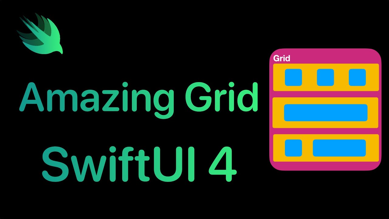 recoding_io's tweet card. Build Amazing UI Design using SwiftUI Grid in SwiftUI 4