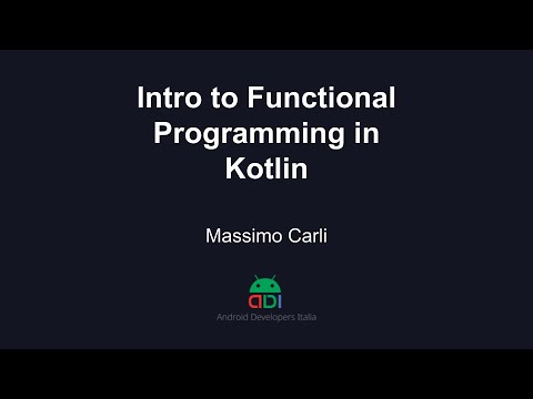 AndroiddevsIt's tweet card. Massimo Carli - Intro to Functional Programming in Kotlin