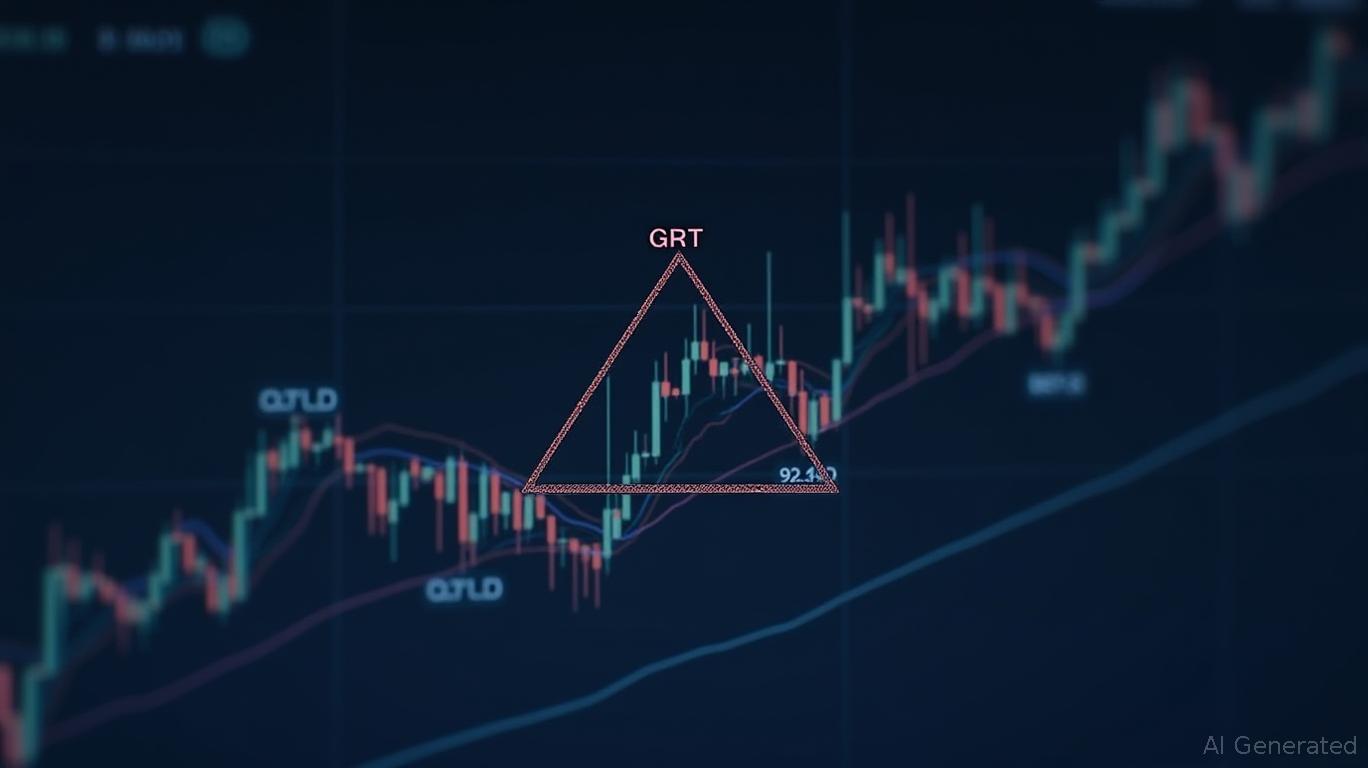 Alpha_Infinity1's tweet card. Ethereum News Today: GRT Consolidates in Symmetrical Triangle Ahead of Potential Breakout