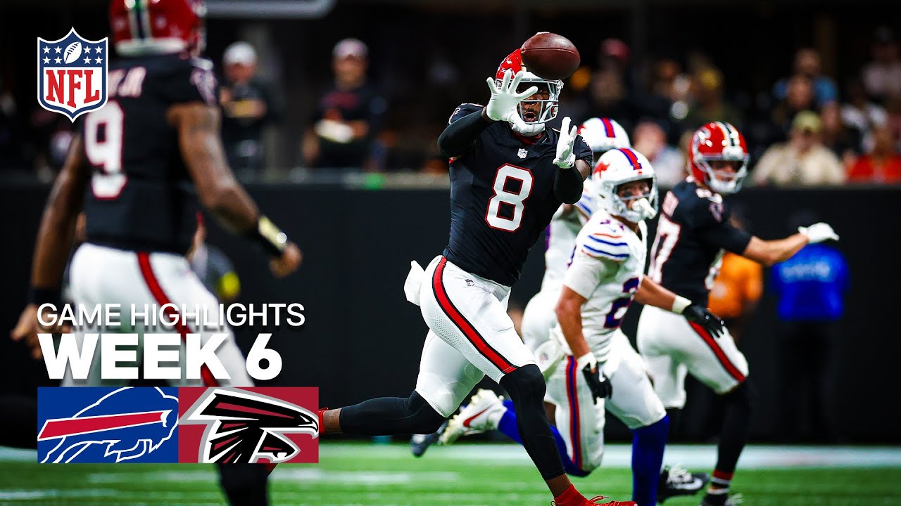 Three7network2's tweet card. Buffalo Bills vs Atlanta Falcons Game Highlights | 2025 NFL Season...