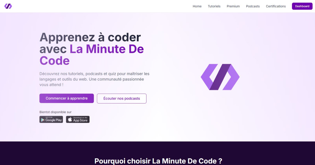 laminutedecode's tweet card. Apprenez le développement web avec La Minute De Code. Tutoriels, formations et certifications en ligne pour maîtriser les outils du web.