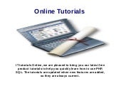 ittutorials6's tweet card. Online php tutorials