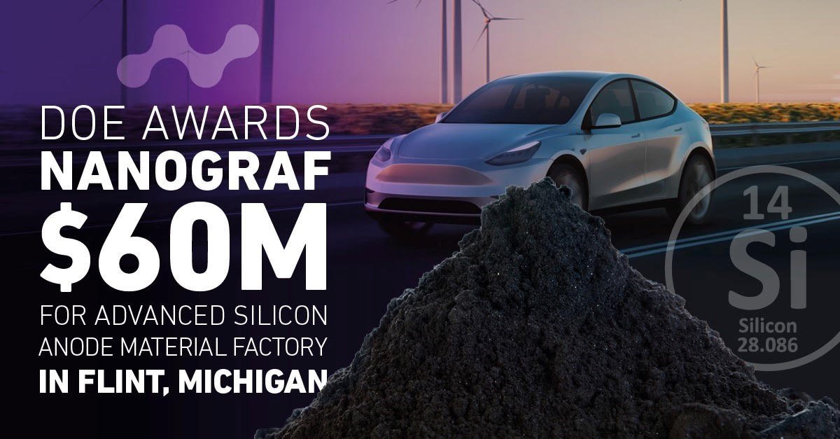 TechNexus's tweet card. NanoGraf, backed by TechNexus Venture Collaborative, helps build longer-lasting and higher-power lithium-ion batteries. NanoGraf , a startup working to make lithium-ion...