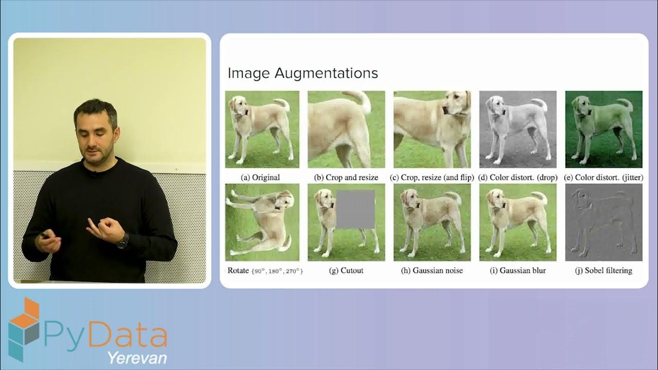 pydata_yerevan's tweet card. Vahan Huroyan - Recent Developments in Self-Supervised Learning for...