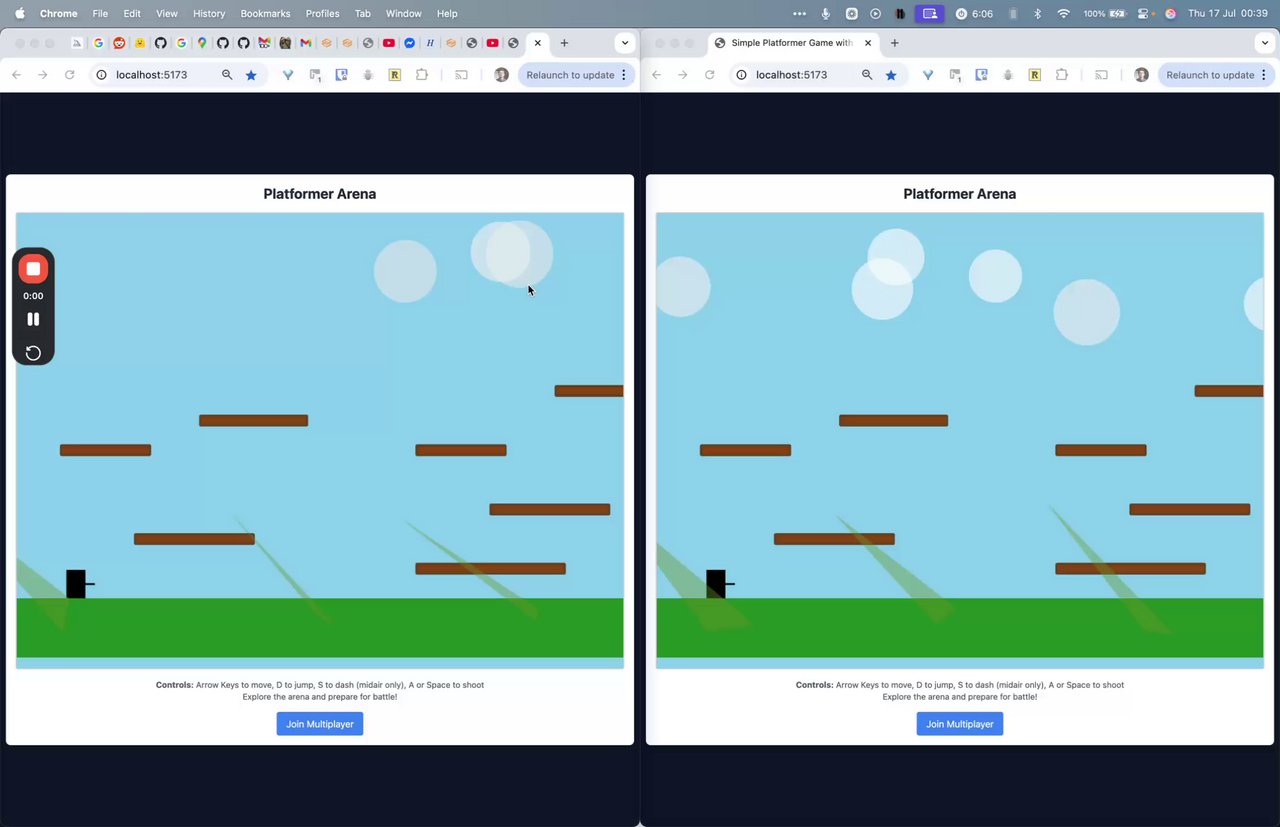 bob_clj's tweet card. MVP for Celeste-like deathmatch style game - twitter demo - 17 July...