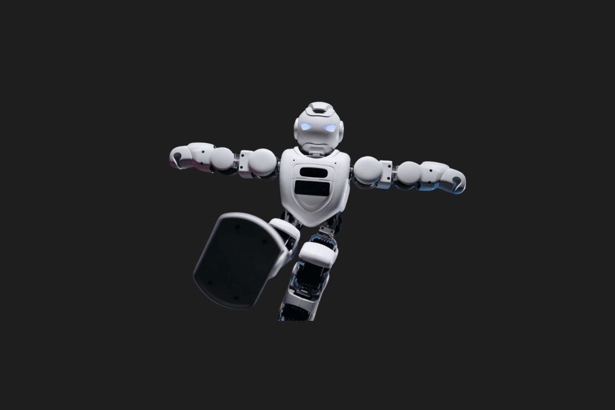 metaverseplane's tweet card. For most of history, robots were mechanical extensions of human will — programmed to follow, never to think. They welded, assembled, lifted, and repeated, but they never understood.