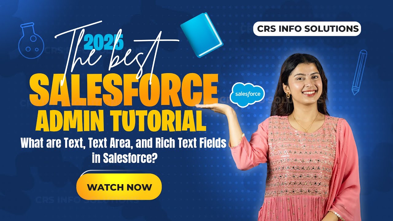 Anandtechie1102's tweet card. ⚙️ Text Types – Custom Fields in Salesforce | Complete Beginner...