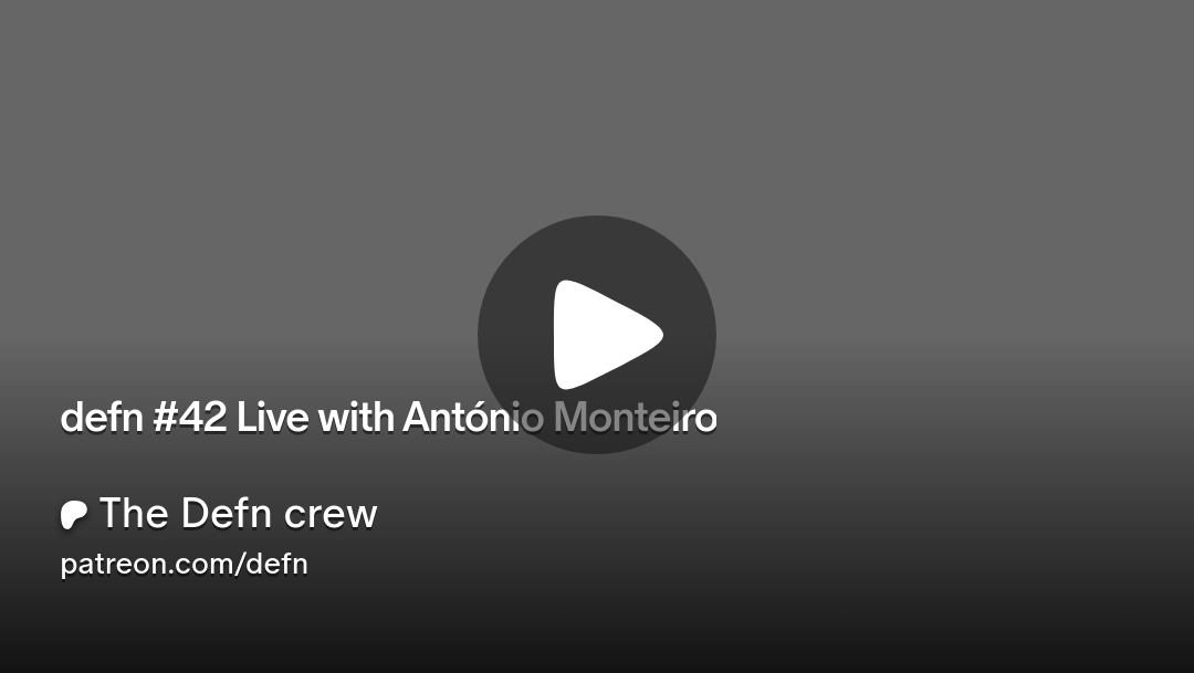DefnPodcast's tweet card. Get more from The Defn crew on Patreon
