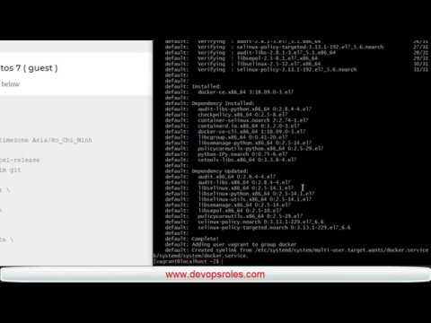 OSlinux1's tweet card. Install Docker on Vagrant