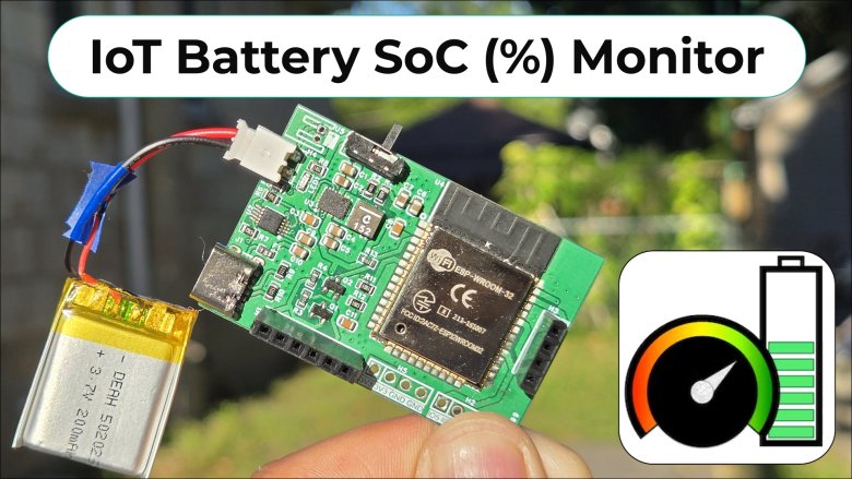 how2electronics's tweet card. Overview In this post, we will learn how to build an IoT Based Battery SoC (%) Monitoring System using ESP32. The ESP32 module from Espressif is a