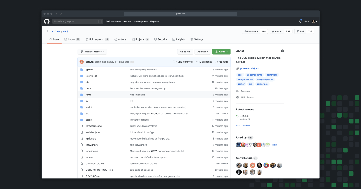broccolini's tweet card. Today we've launched a refresh to the design of GitHub UI, and layout changes to your repository homepage. We hope these changes improve your experience.