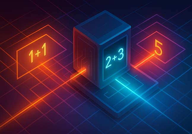 RedmondIT's tweet card. Microsoft has built a prototype computer that uses light and analog signals instead of traditional binary computing.